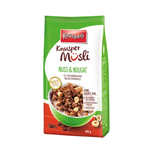 Knusperli Knusper Müsli Nuss & Nougat Noisette, 400g